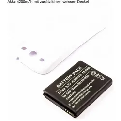 Samsung Akku Galaxy S 3, i9300 mit weissem Deckel, Smartphone Akku