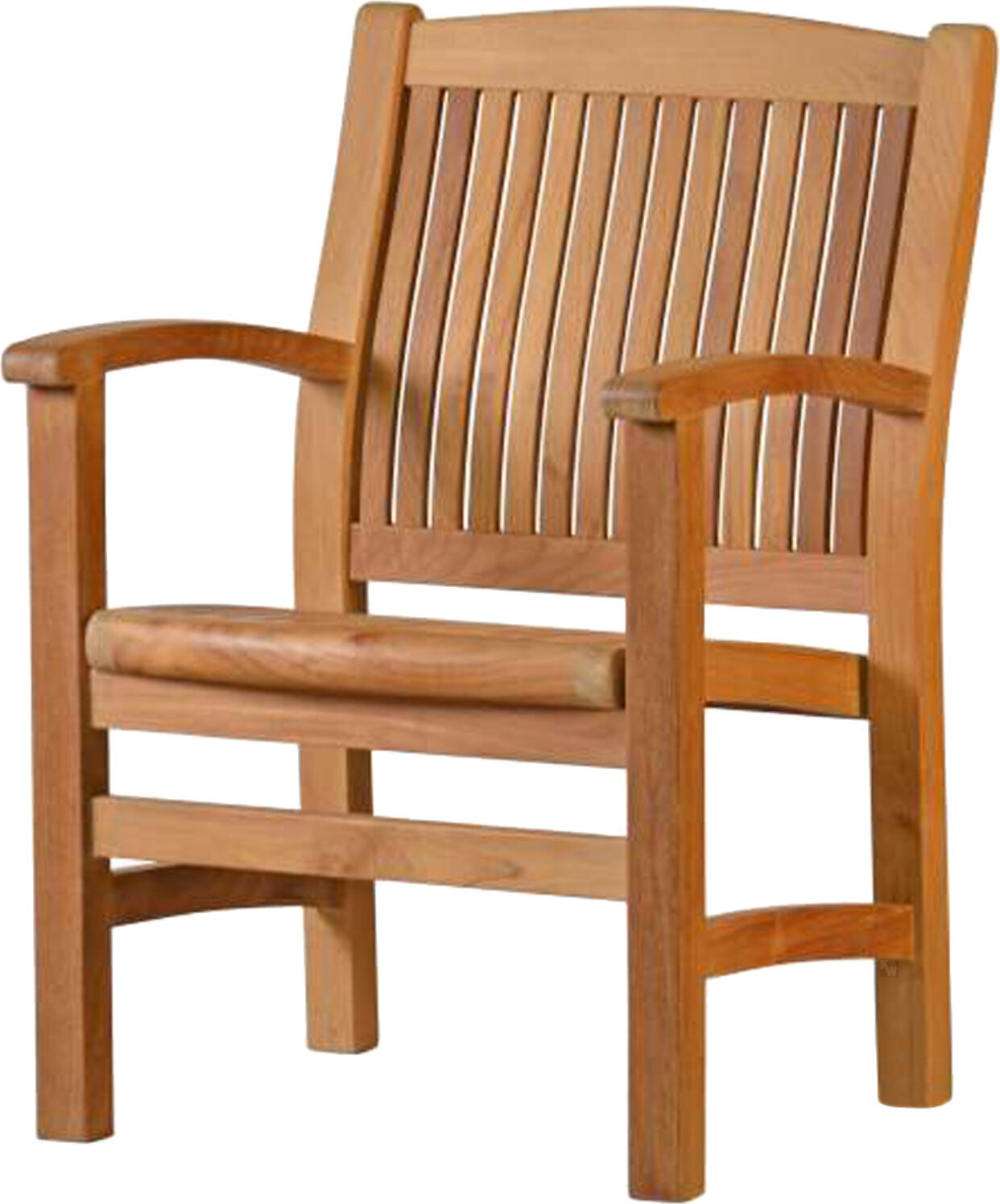 Premium Teakholz Sessel Brighton wetterfester Gartensessel aus hochwertigem Kernholz für Garten Terrasse Balkon