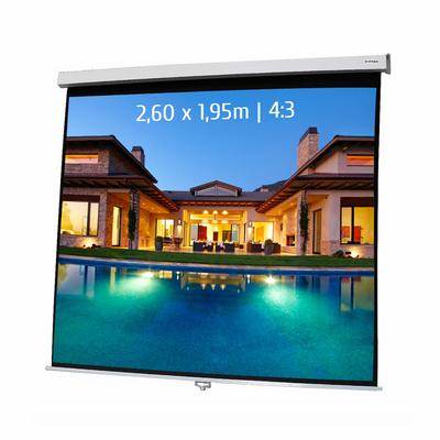 KIMEX - Manuelle Leinwand 2,60 x 1,95m - 4:3-Format