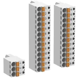ABB TA5212-TSPF Klemmenblock Set für Std &Pro SPS,Federklemme frontal / Kabel frontal, 1x Netzteil, 4x E/A Klemmen 1SAP187400R0005