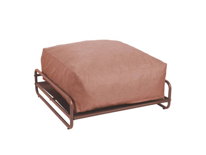 Oviala - Pouf pour salon de jardin modulable avec structure