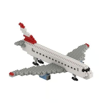 BRIXIES 200153 - Flugzeug, 3D Konstruktionsbausatz aus Ministeinen, 246 Teile
