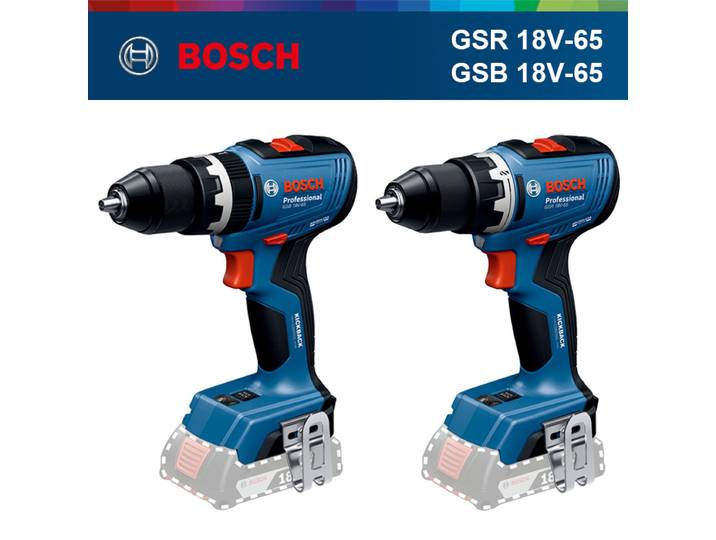 Perceuse-visseuse sans fil sans balais BOSCH GSR 18V-65 GSB 18V-65, outils électriques professionnels Bosch