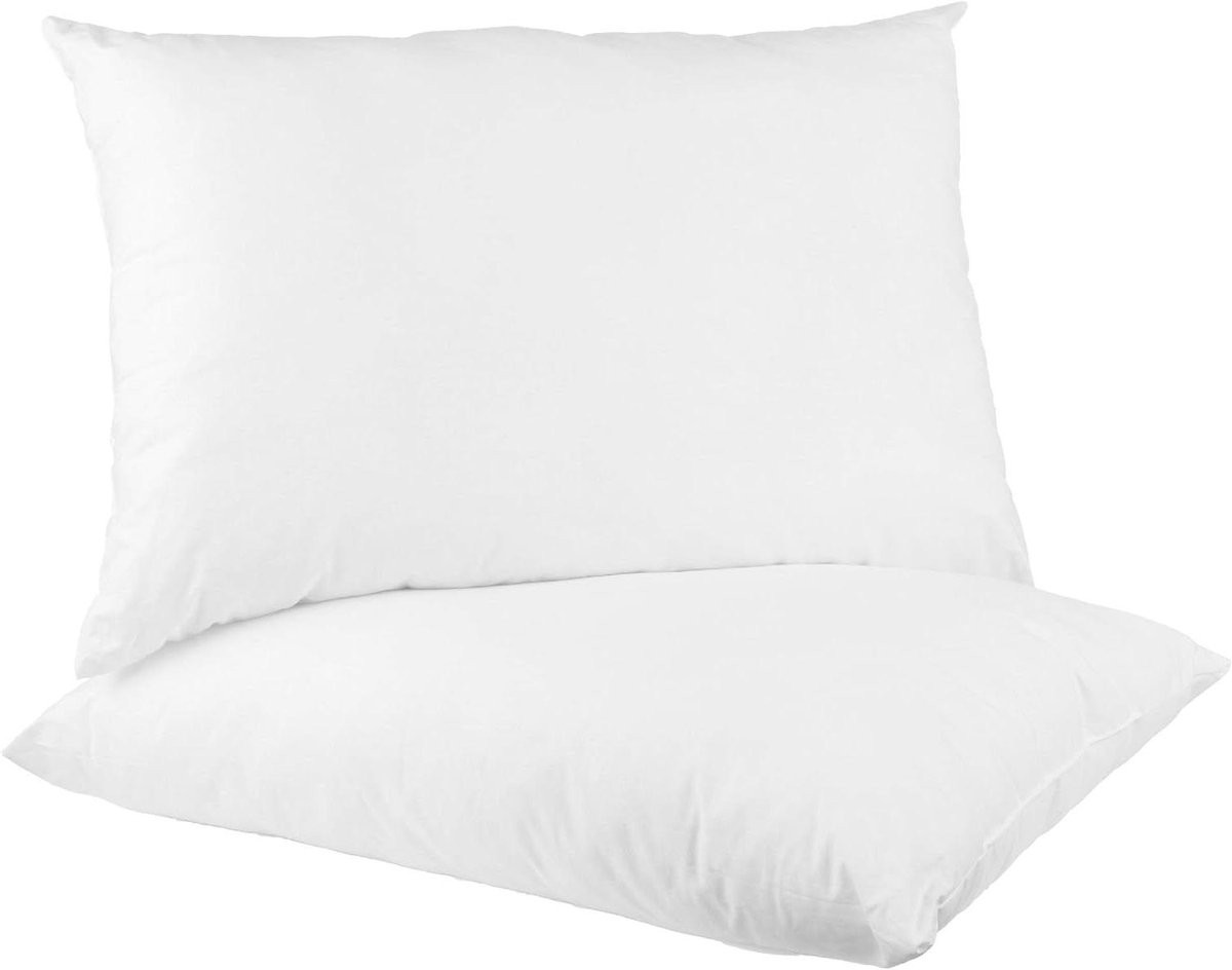Wit kusseninleg van ademende microvezel voor bank en bed, 30 x 50 cm