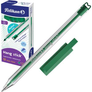 Pelikan Kugelschreiber Hang Stick, 820844, grün, 12 Stück