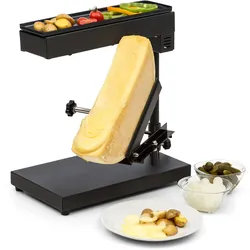 Appenzell Peak Raclette mit Grill 1000W Thermostatschalter schwarz