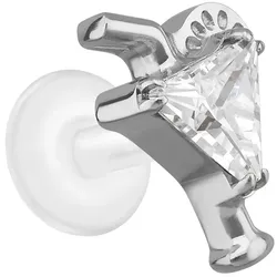 PTFE Labret mit Innengewinde + Titan-Aufsatz COCKTAIL