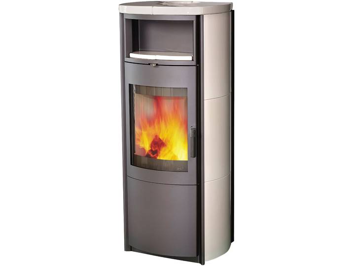 Kaminofen HARK »Nika EcoPlus creme-weiß« , weiß (grau), Kaminöfen, Kaminofen