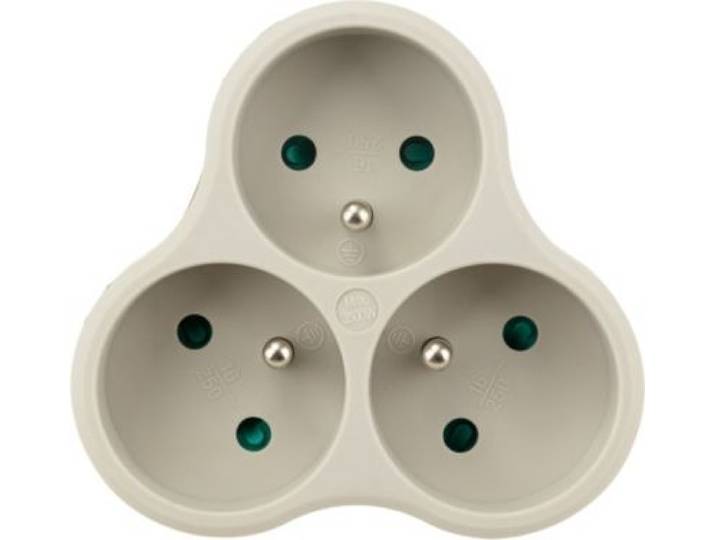 Essentielb - Multiprise Triplite En Bioplastique Blanc
