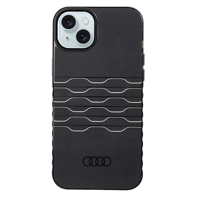 Audi IML MagSafe Case iPhone 15 Plus / 14 Plus 6.7" czarny/black hardcase AU-IMLMIP15M-A6/D3-BK (Apple iPhone 15 Plus) (1687865200)