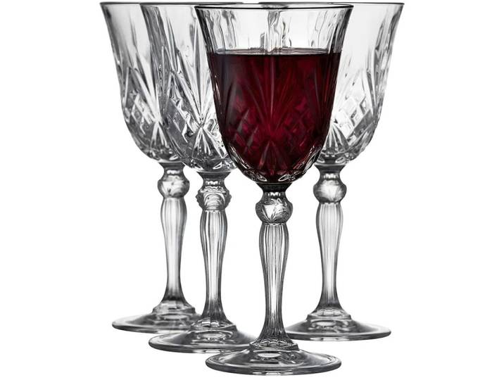 Rotweinglas Lyngby Melodia 270 ml 4stk. - Farbe: Transparent - Rotweinglas-Set