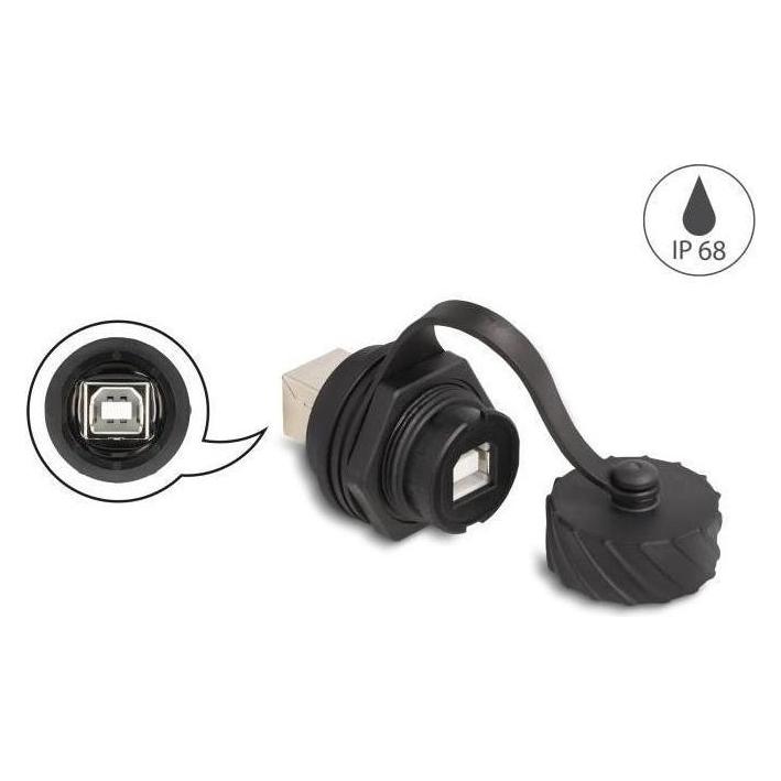 Delock Kabelverbinder USB 2.0 Typ-B Buchse zu Buchse zum Ein (USB 2.0) (88004)