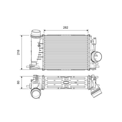 VALEO Ladeluftkühler 818316 für RENAULT
