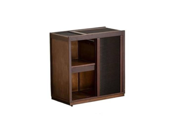 sH7pE5xj8m Wohnzimmer-Beistelltisch Mobiler Teebar-Sofa-Beistellschrank mit Glasschiebetür