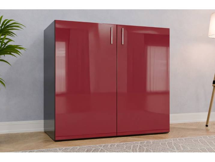 Kommode nach Maß - RAL 4002 Rotviolett - 110x120x62cm - Individuell konfigurieren