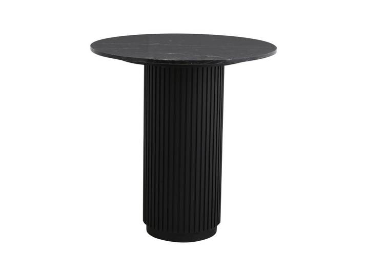 Furnlux Esstisch Erie Schwarz 70x70x75 cm, Holz, 70x75x70 cm, Esszimmer, Esstische