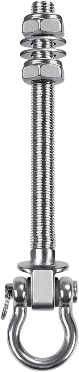 Hangmat Haken met Lager - Roestvrij Staal - 1500 Lbs Draagvermogen - 180mm