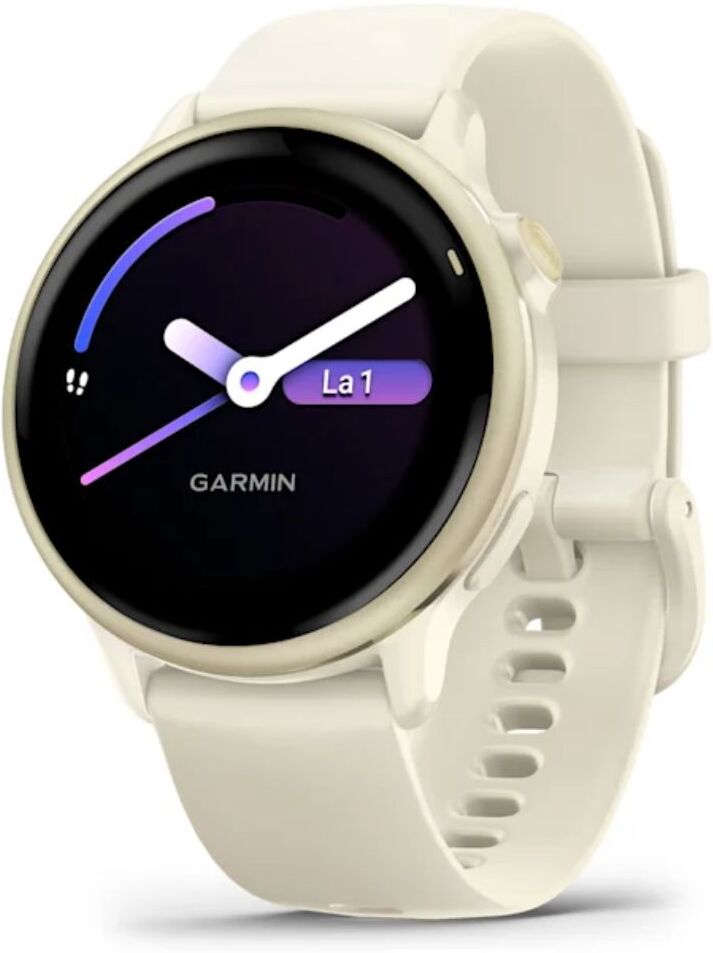 Garmin Vivoactive 6, vaalea kulta ja luunvärinen, 42 mm, Amoled monilajiälykello