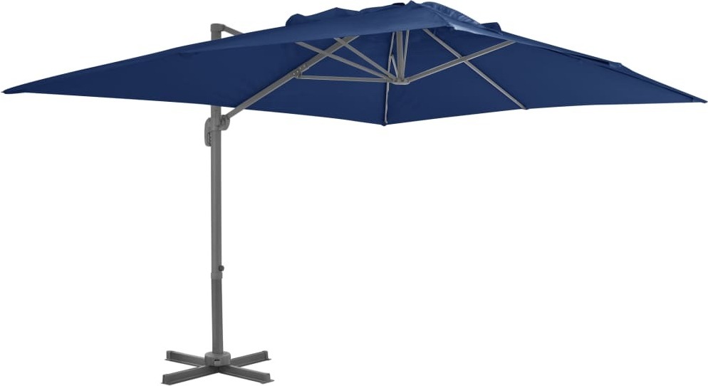 Maison Exclusive - Ampelschirm mit Aluminium-Mast 4x3 m Azurblau