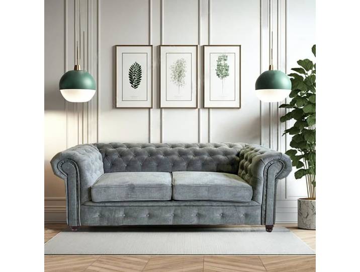 Canapé CHESTERFIELD 3 places / Gris
