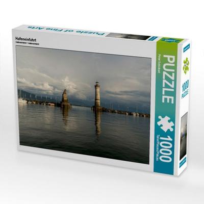 CALVENDO Puzzle Hafeneinfahrt | 1000 Teile Lege-Größe 64x48cm Foto-Puzzle für glückliche Stunden