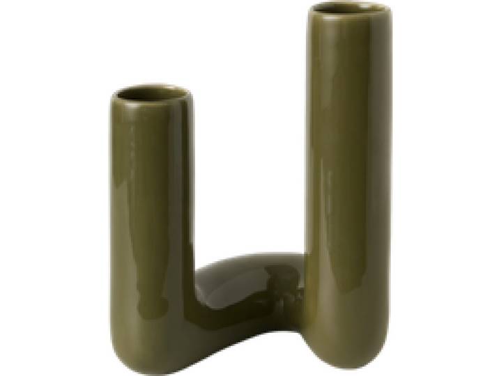 Double soliflore céramique kaki 27 cm Shilo