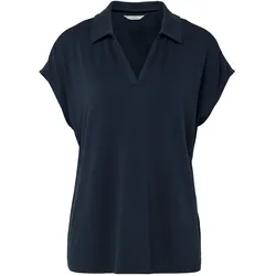 Tchibo - Blusenshirt mit Kragen - Damen - Gr. S - dunkelblau