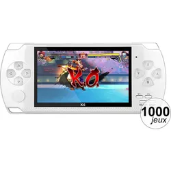 VR Shinecon Tragbare 4.3 Zoll Emulatorkonsole mit Audio-/Video-Player, Retro Gaming, Weiss
