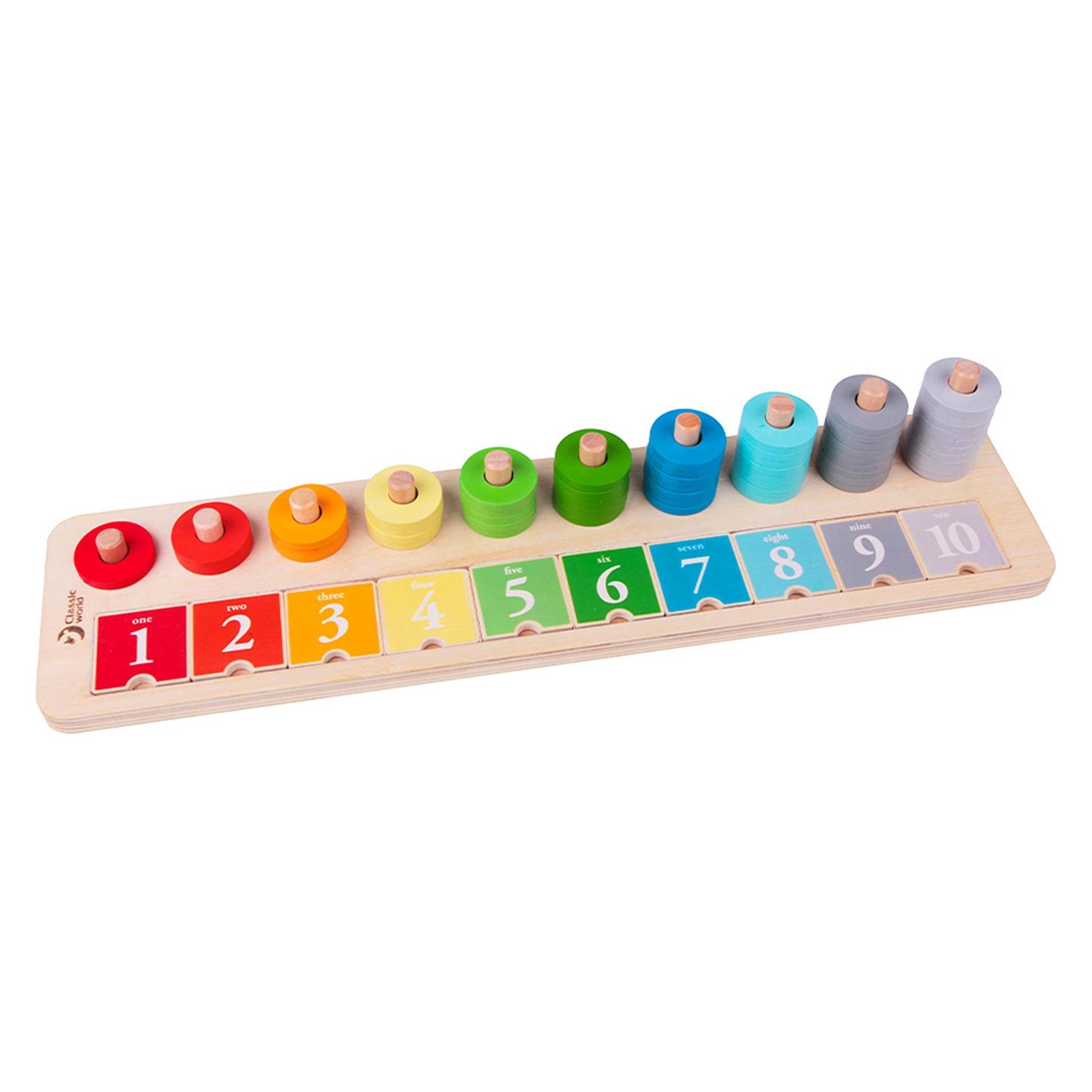 Classic World Houten Stapelteller, 66dlg. (3 - 5 Jahre) (54556)