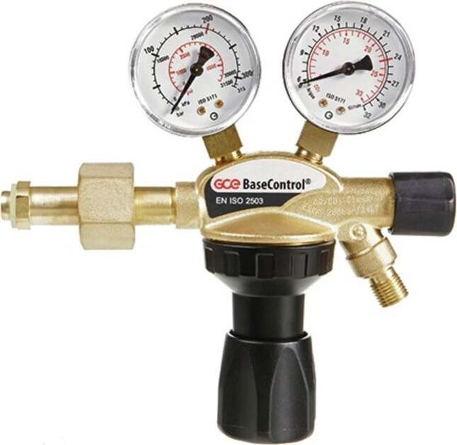 Gce BaseControl Drukvatregelaar voor Argon/CO2, 200 bar, met ventiel, 24 liter/minuut