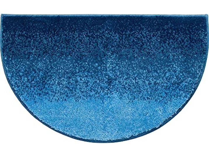 Erwin Müller Duschvorlage, Duschmatte, Duschvorleger blau Größe 50x80 cm - rutschhemmend, weich und flauschig, für Fußbodenheizung geeignet