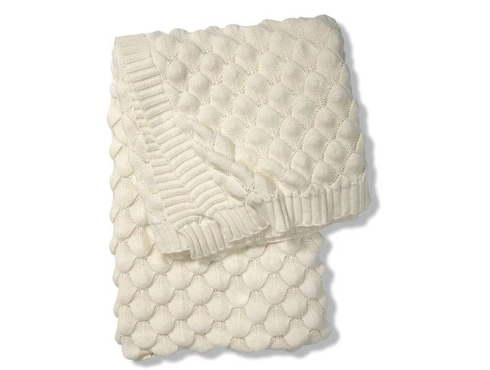 Classic Collection Plaid Gems 130 x 170cm Blanc