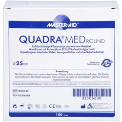 Trusetal, Pflaster, QUADRA MED round 22,5 mm Strips Master Aid, 150 St PFL (150x)