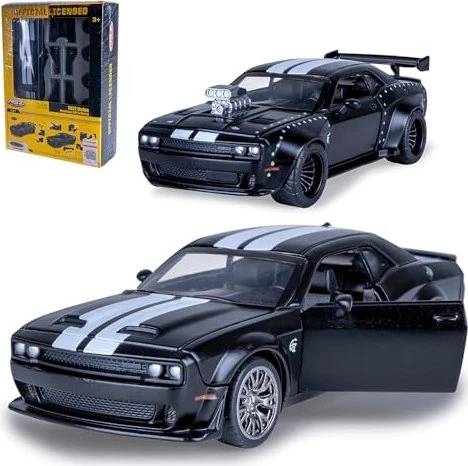 Jamara Dodge Challenger SRT Jailbreak Diecast 1:36 schwarz 2in1
