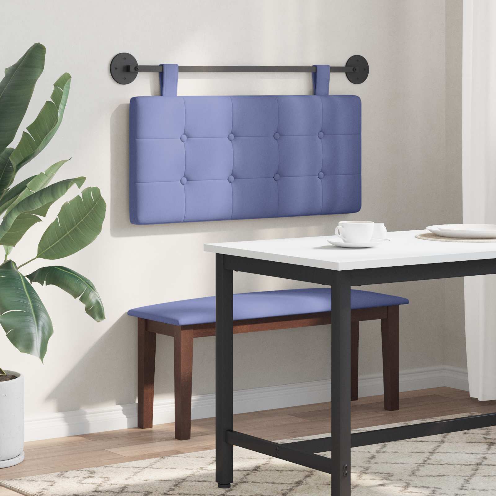 vidaXL Tête de lit suspendue Tissu