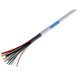 RS PRO, Kabelleitung, Alarm cable 2x0.75mm + 4x0.22mm White (100 m)