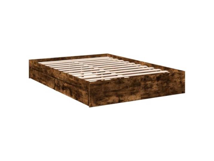 vidaXL Bettgestell mit Schubladen Räuchereiche 120x200cm Holzwerkstoff