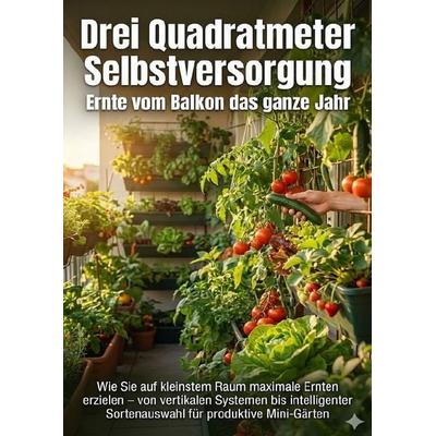 Drei Quadratmeter Selbstversorgung: Ernte vom Balkon das ganze Jahr, Taschenbuch von Leon Hartmann, Epubli, 978-3-565-13366-6