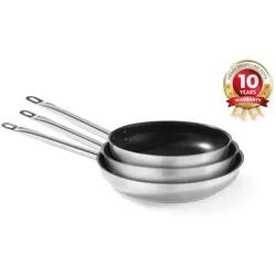 HENDI Bratpfanne, antihaftbeschichtet - ohne Deckel, Profi Line, ⌀240x(H)45mm