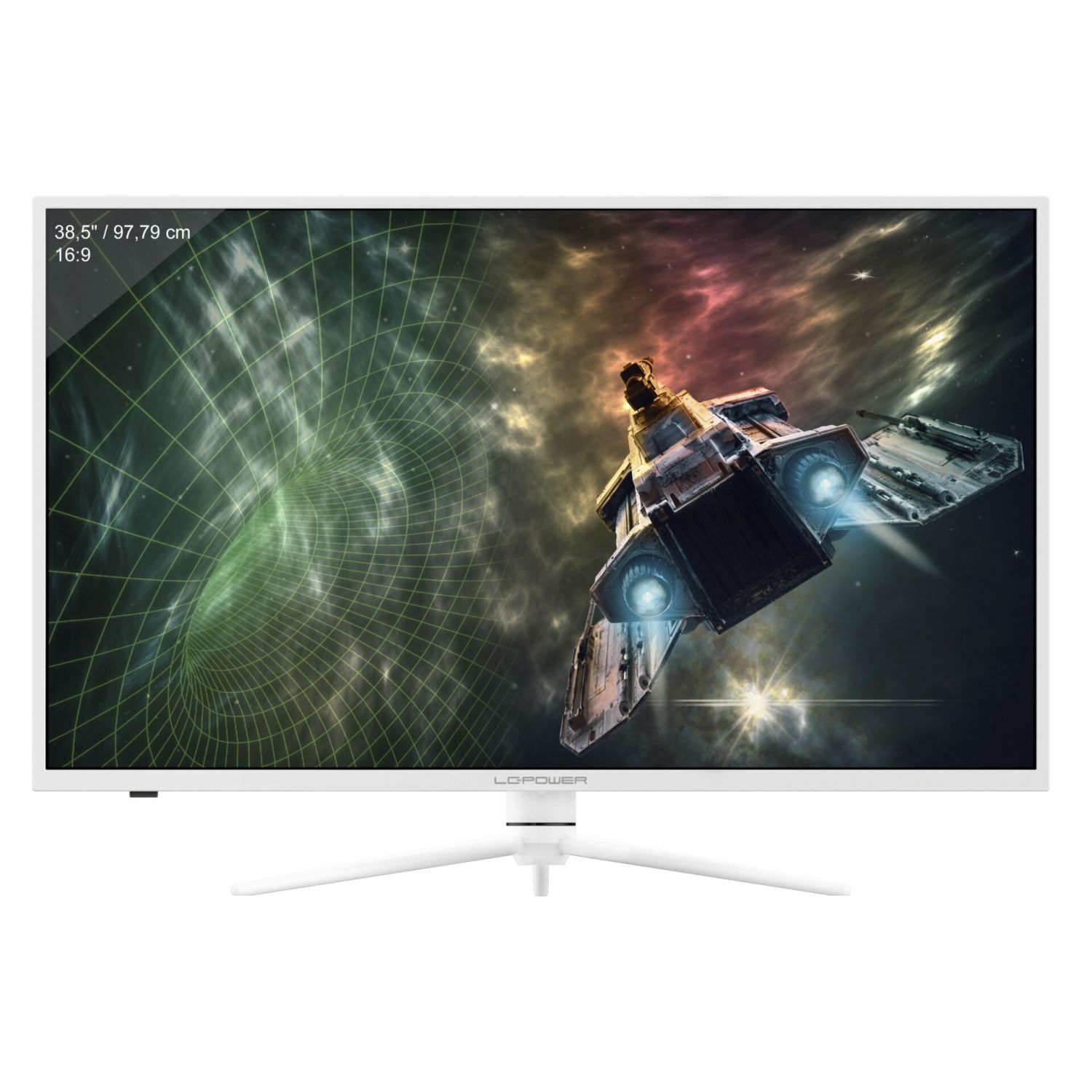 LC-Power LC-M39-QHD-165-C, 97,8 cm (38.5"), 2560 x 1440 Pixel, Quad HD, LED, 1 ms, Weiß