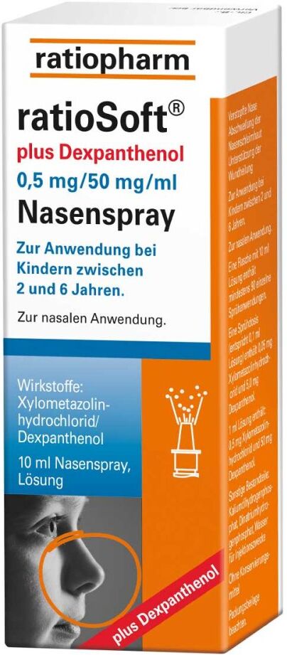 ratioSoft plus Dexpanthenol 0,5 mg/50 mg/ml Nasenspray 10ml