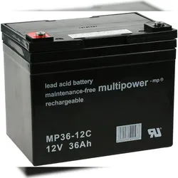 Bleiakku multipower MP36-12C zyklenfest