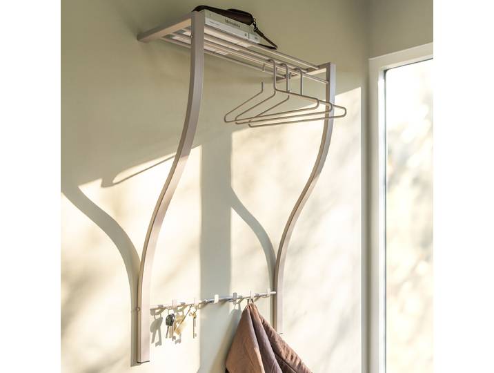 Penderie murale Carve 75 x 113 x 29cm Beige/Cachemire
