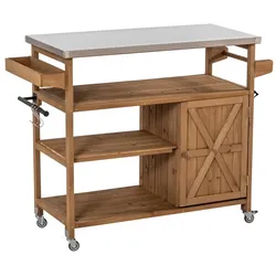Hardin 1fachgut Arbeitstisch aus Edelstahl, ca. 118 x 47 x 92 cm