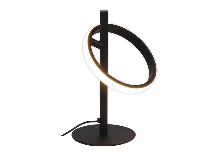 Nettlife Led-Tischleuchte Siegen 12.5/12.5/23 cm, Schwarz, Metall, LED integrated, 12.5x23x12.5 cm, Lampen & Leuchten, Innenbeleuchtung, Tischlampen