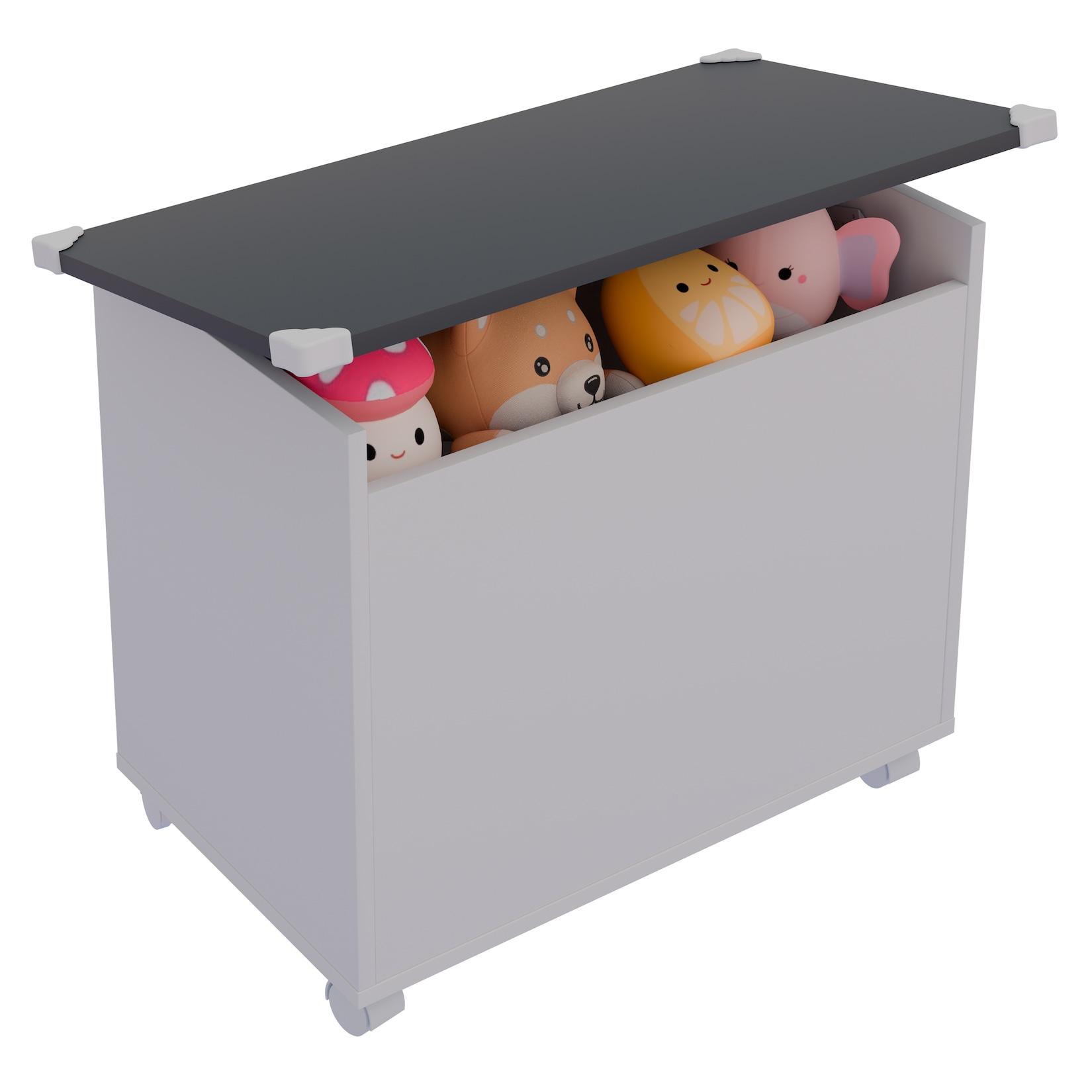 VCM Holztruhe Maße ca. H. 54 x B. 68 x T. 39 cm Rollen Kiste für alle Wohnräume Aufbewahrungsbox Kiste - Bosula M