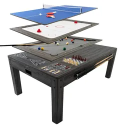 7 In 1 Spieltisch - Grau