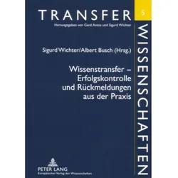 Wissenstransfer - Erfolgskontrolle und Rückmeldungen aus der Praxis, Fachbücher