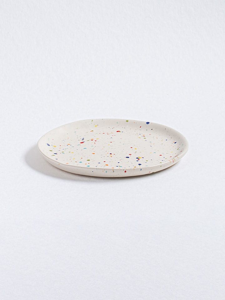Egg Back Home Brotteller ''New Party'' in Weiß - Ø 17 cm - onesize