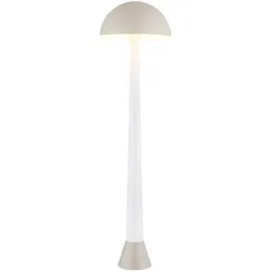 Stehlampe Standleuchte Bürolampe Metall sandfarben matt Fußschalter H 150 cm